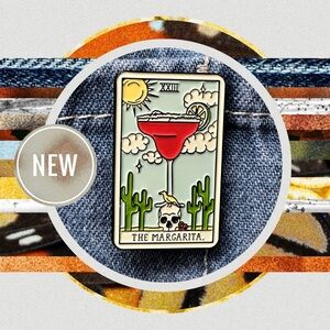 Tarot Card Enamel Pin - The Margarita